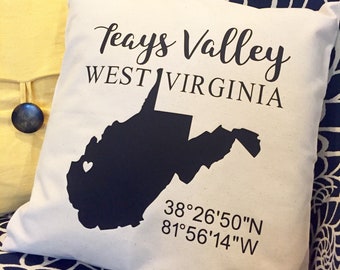 West Virginia God Made West Virginia In The Eighth Day Funny Throw Pillow 