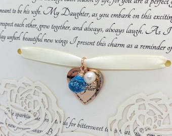 Something Blue for Bride from Mom, Bride Gift from Mom, Something Blue, Gift for Daughter on Wedding Day, Wedding Gift, Off-White Envelope