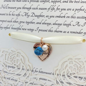 Something Blue for Bride from Mom, Bride Gift from Mom, Something Blue, Gift for Daughter on Wedding Day, Wedding Gift, Off-White Envelope
