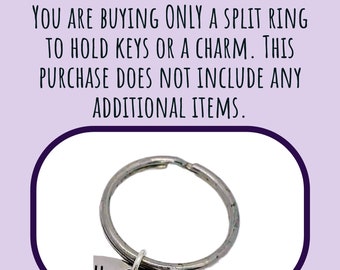 Large Split Ring for Keychain