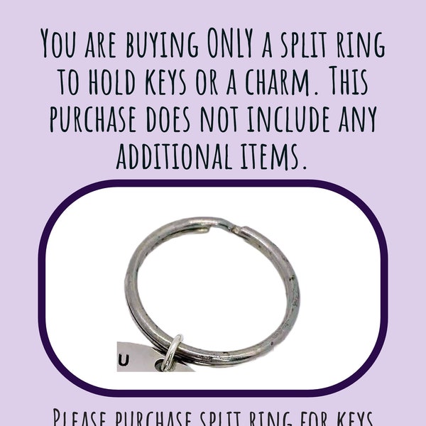 Large Split Ring for Keychain