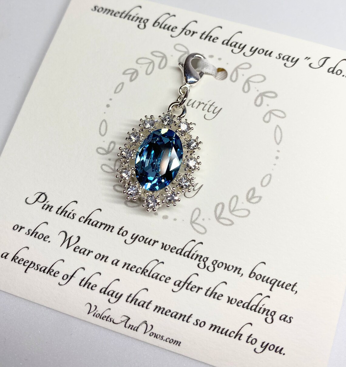 Something Blue for Bride-something Blue Charm-elegant Wedding - Etsy
