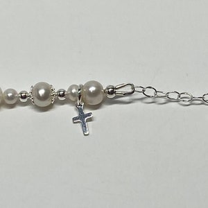 Baptism Gift Girl-Christening Gifts for Girls-Girl Baptism Gift-Baptism Bracelet for Girl-Goddaughter Gift-Baptism to Wedding Bracelet BW001 image 9