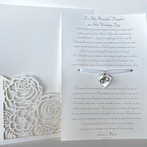 Algo azul para la novia de mamá, Un poco imperfecto, Regalo de novia de mamá, Algo azul, Regalo para hija el día de la boda, Regalo de boda