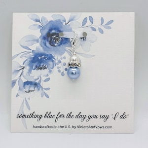 Algo azul para la novia - Amuleto de algo azul - Boda en la playa - Amuleto de vestido de novia - Amuleto de ramo - Amuleto de buena suerte para bodas - Regalo para la novia - SBC3