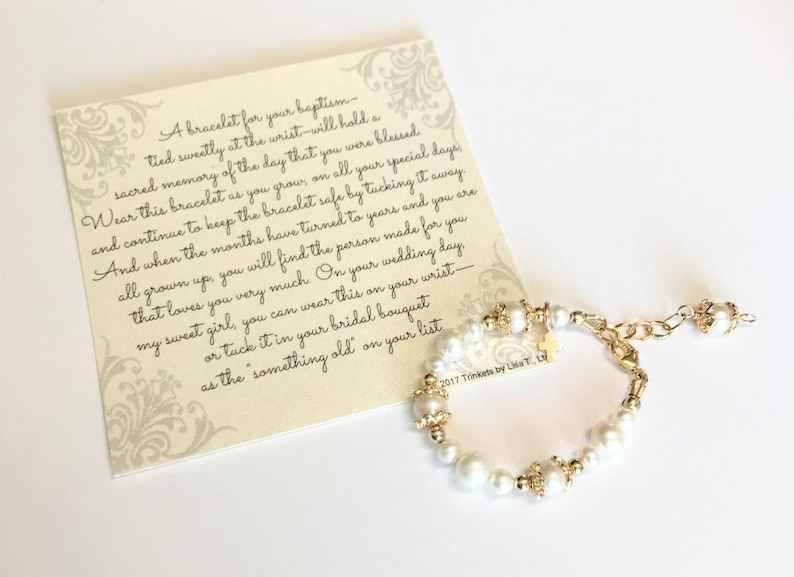 adult christening bracelet
