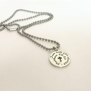 First Communion Gift for Boy - Boy First Communion - First Communion Necklace - Confirmation Necklace - First Communion Gift -  Bible Verse
