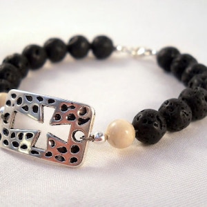 First Communion Gift for Boy, Boy First Communion, Rustic Cross, First Communion Bracelet, Confirmation Bracelet, Confirmation Gift for Boy