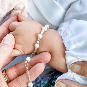 Baptism Gift Girl-Christening Gifts for Girls-Girl Baptism Gift-Baptism Bracelet for Girl-Goddaughter Gift-Baptism to Wedding Bracelet BW001 image 7