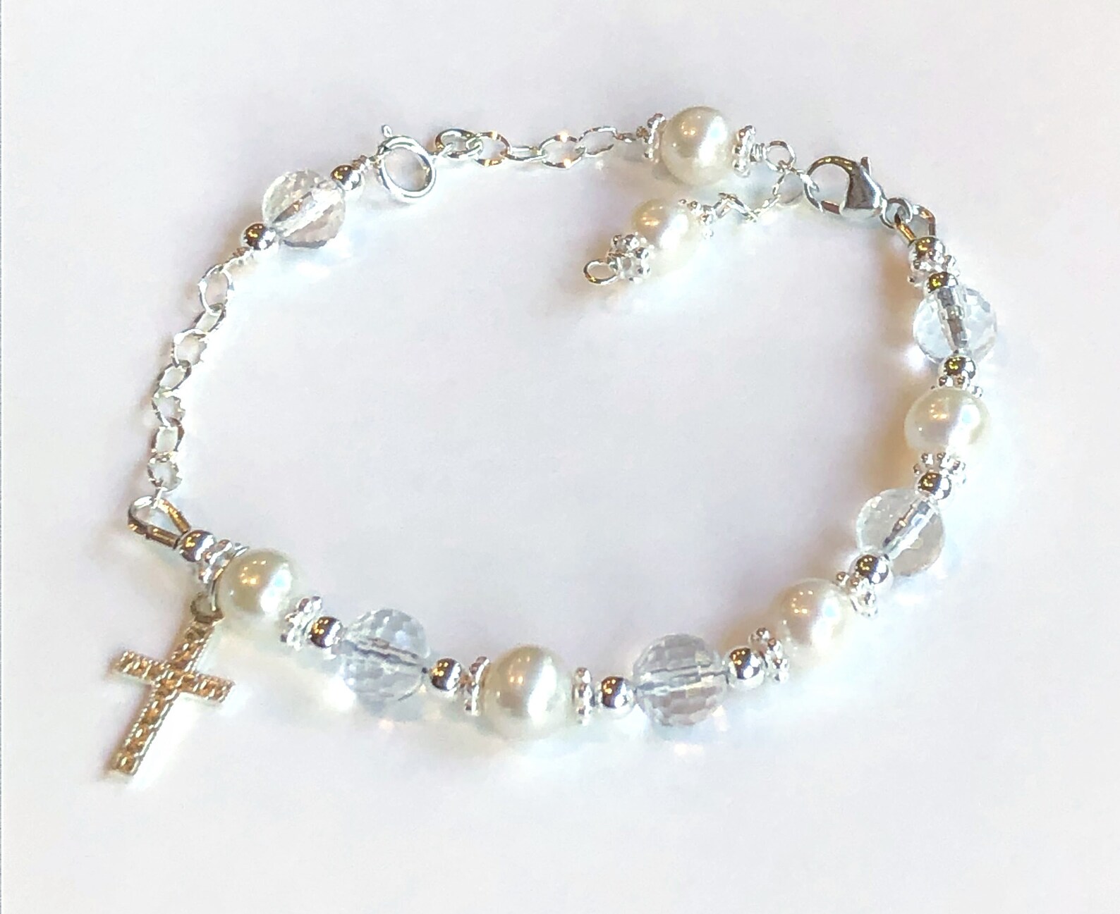 Baptism to Wedding Bracelet Baby to Adult Baptism Bracelet Etsy