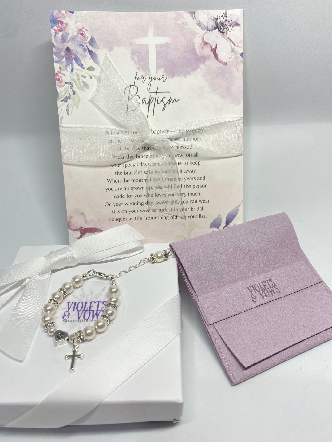 Baptism Gift Girlchristening Gifts for Girlsgirl Baptism Giftbaptism Bracelet for Girl