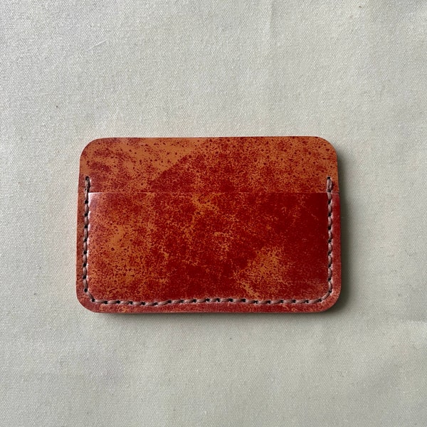 Shell Cordovan Leather Wallet, Front pocket Leather Wallet, Minimalist Wallet, Mens Slim Wallet, Card holder, Small card holder, EDC