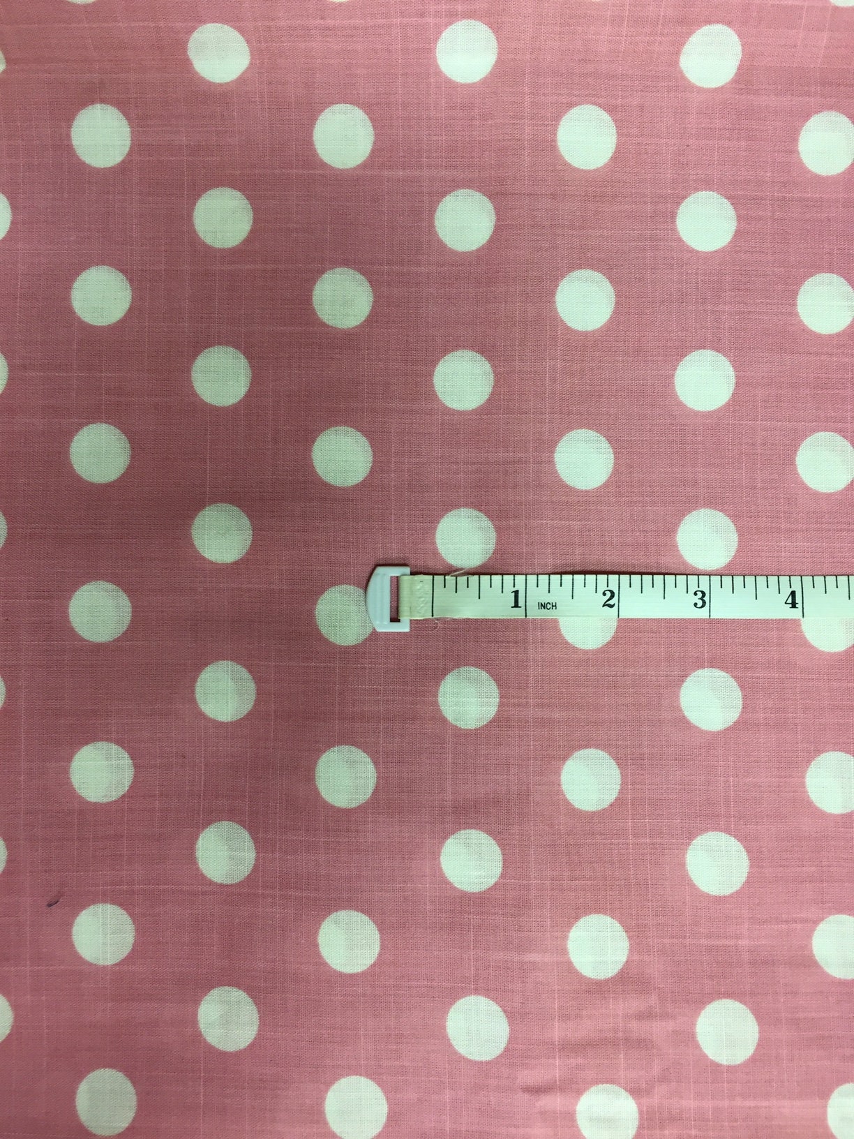 Bubble Gum Pink Fabric With White Polka Dots. 5 Yards Etsy