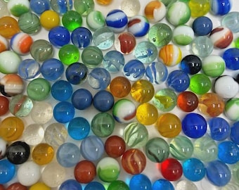 200 canicas de vidrio antiguas