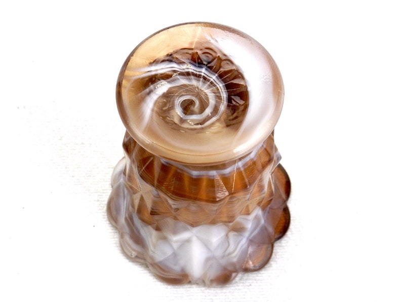 Imperial Glass Toothpick Holder Brown Slag Glass Urn Etsy