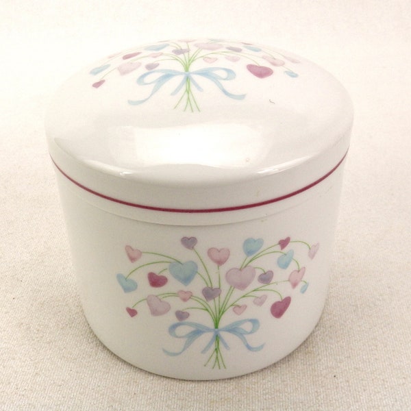 Blue Heart Canister Etsy