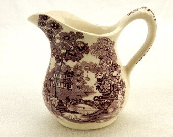 Royal Staffordshire Tonquin Transferware Cream Pitcher, Wilkinson LTD, England