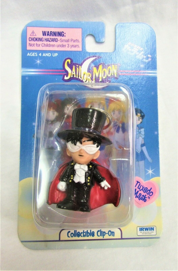 Vintage Sailor Moon Collectible Clip-on Figure- Tuxedo Mask Vintage Sailor Moon Collectible Clip-on Figure- Tuxedo Mask