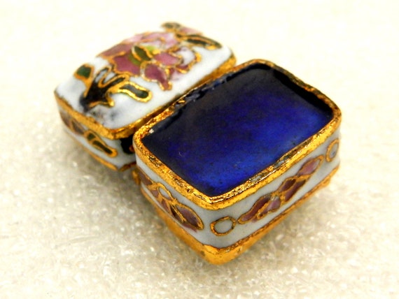 Rectangular Miniature Cloisonne Snuff/Pill Box, W… - image 8