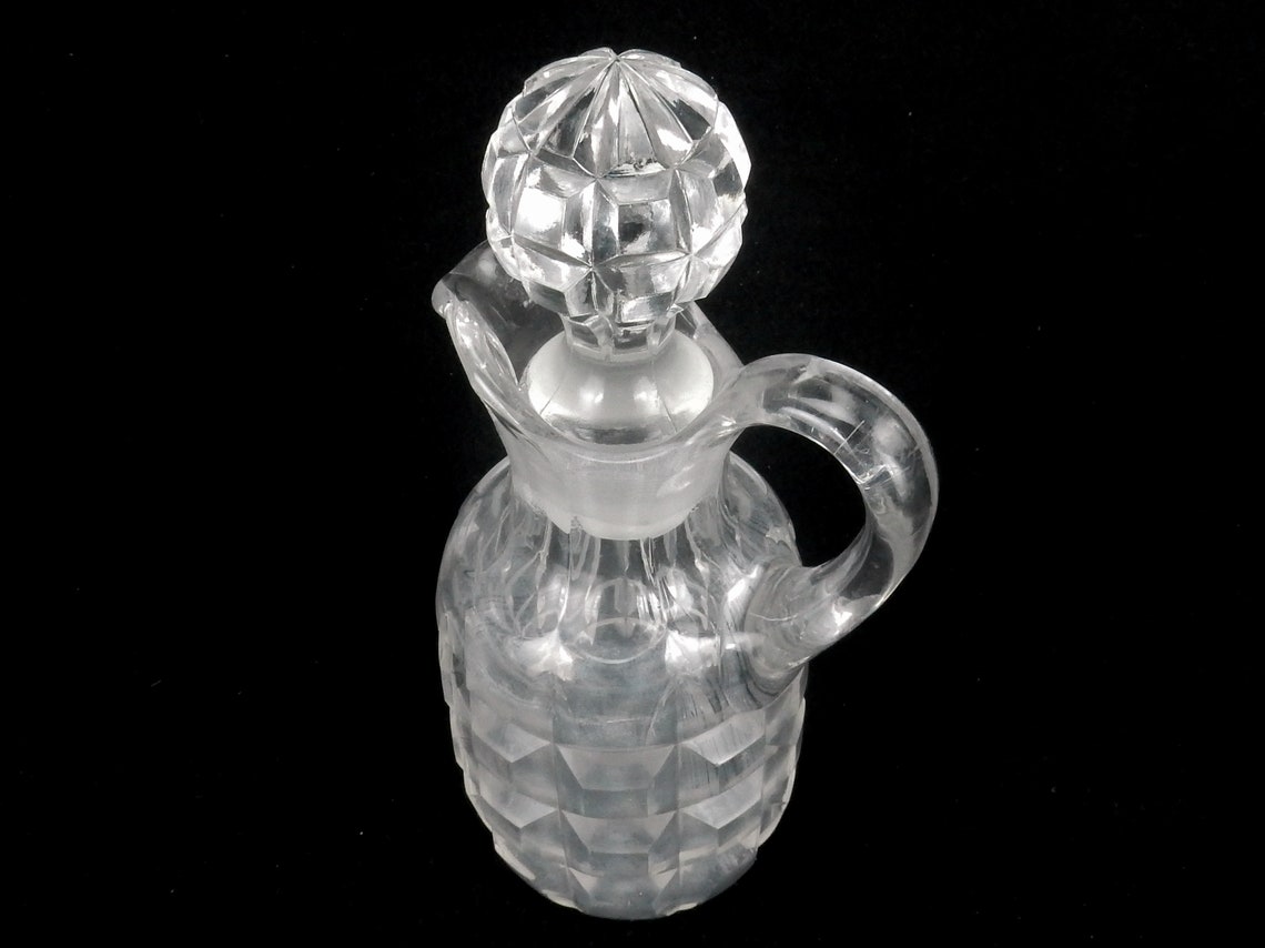 Antique Cruet Glass Block Pattern by Duncan & Miller Circa Etsy