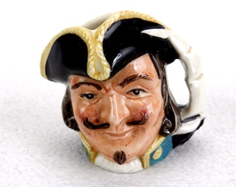 Toby Character Jug, Capt. Henry Morgan, Royal Doulton Collectible, Mini, #D6510 Authentic Royal Doulton production, made in England