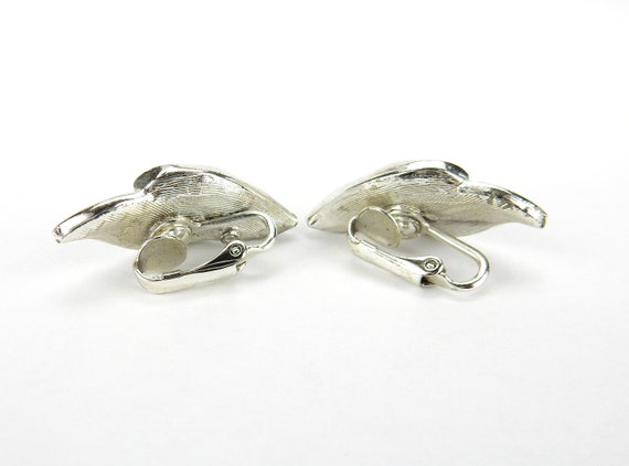 Vintage Costume Jewelry, Silver Tone, Coro, Leaf … - image 2