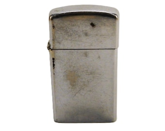 Zippo Brand Flip Top Pocket Cigarette Lighter, Slender, Silver Tone, LTR-14