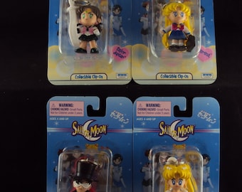 2" Sailor Moon Clip On Toys ~ Full Set of 12 ~ Sealed Case Lots