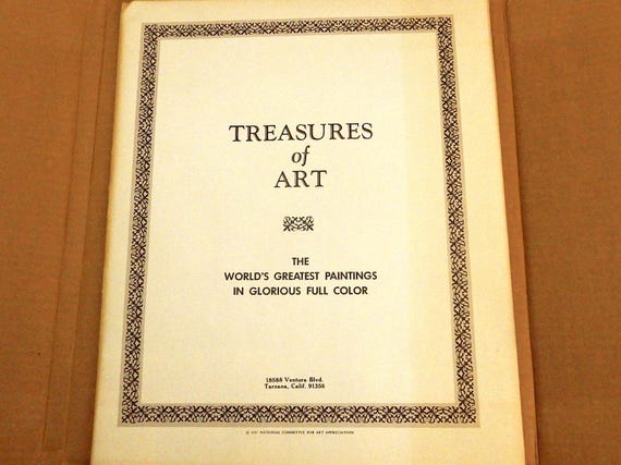 美術品の至宝、1937年、全米美術鑑賞委員会、カラープリント15枚