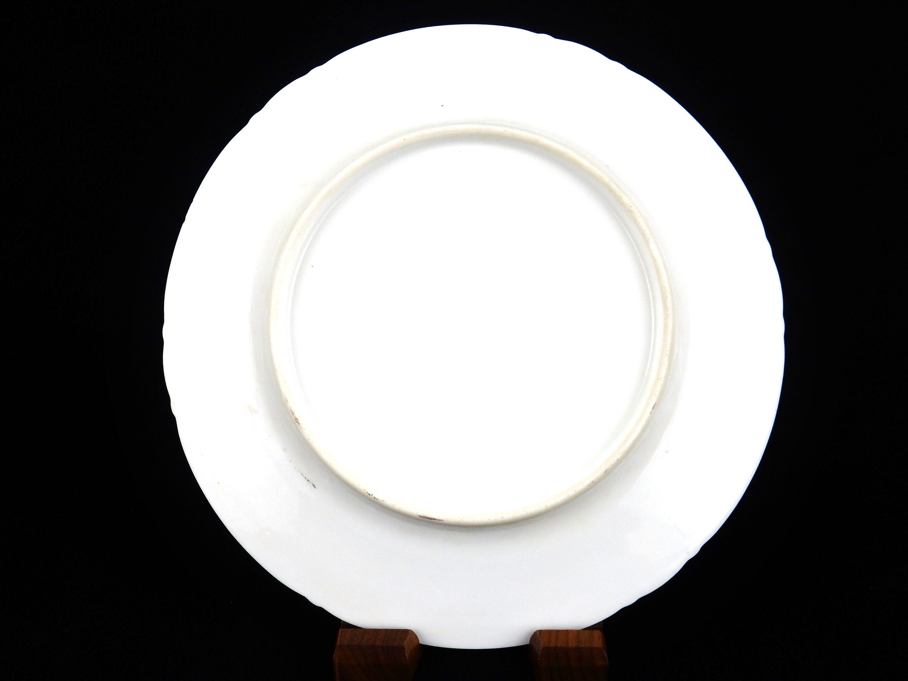 Set of 4 Porcelain Salad Plates Vintage/Antique Wildflower Etsy