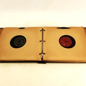 78 RPM Album Storage Book w/12 Records, Binder Style, Vintage/Antique, #R78-D