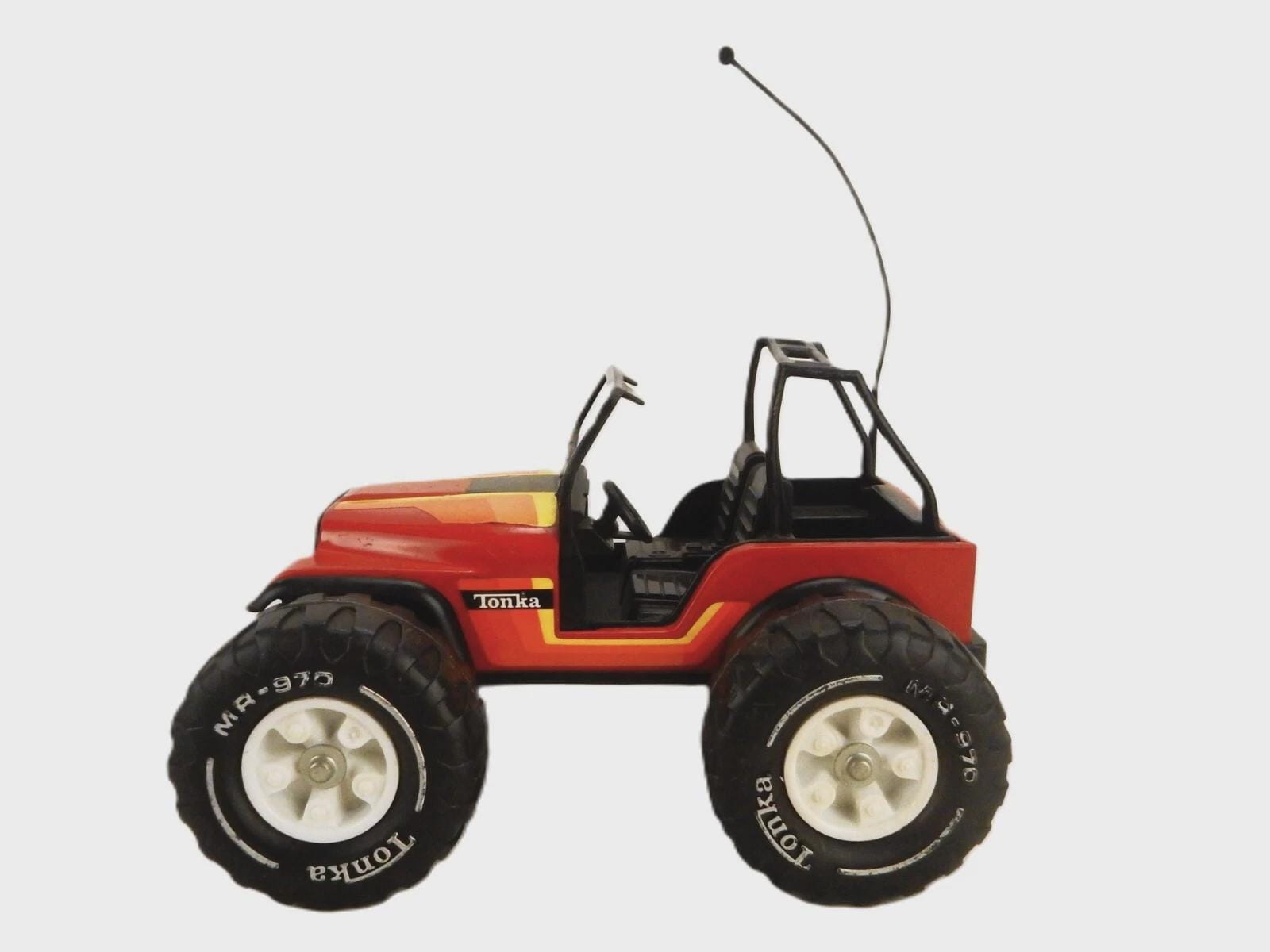 Tonka Open Wheel Jeep Dune Buggy, Red Pressed Metal, Good
