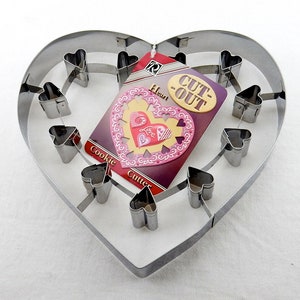 7&quot; HEARTS Cookie Cutter Stainless Steel ~ Valentine, Sweetest Day, Anniversaries