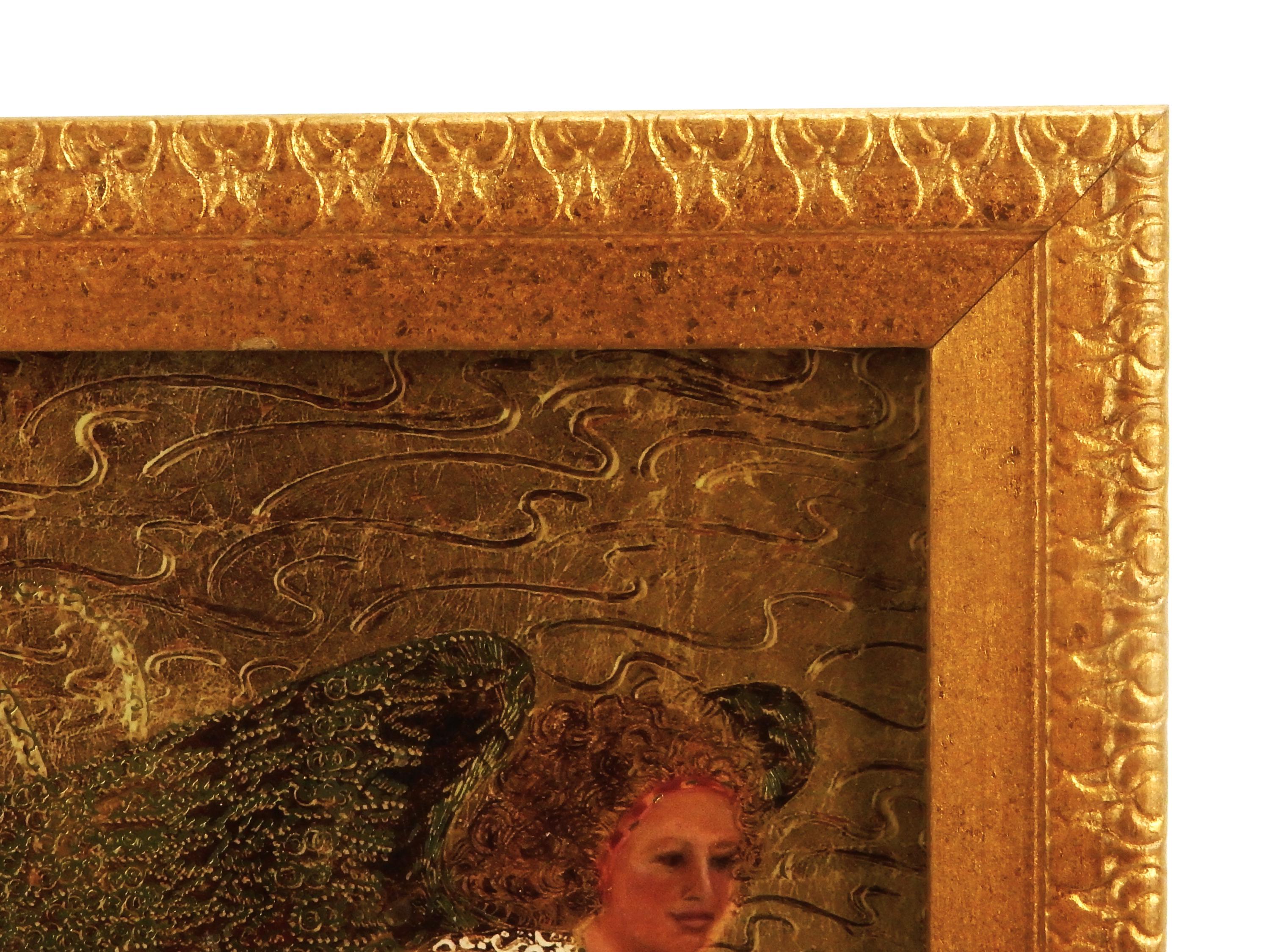 ケイ・ジャクソンのプリント「飛行の守護天使」、アールデコ調の壁掛け