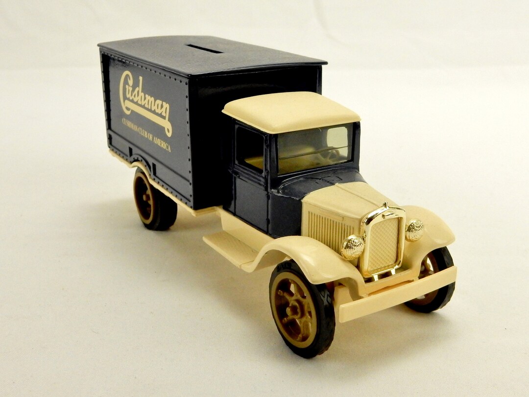1931 Hawkeye ERTL Die Cast Truck Bank Blue Cushman Club Etsy