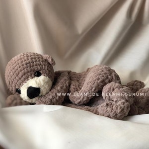 PDF English Crochet pattern Harry Otter, lovey by leami image 3