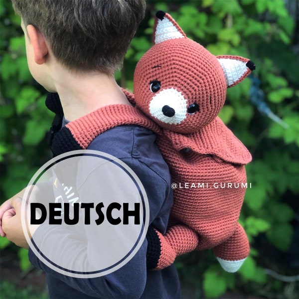 PDF DEUTSCH Häkelanleitung Rucksack Foxi von leami