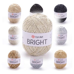 YarnArt Bright (90g/340m) - Glänzendes Häkelgarn