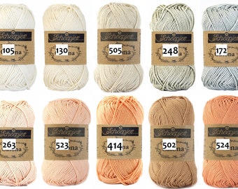 44,00 EUR/kg Scheepjes Catona 25g ou 50g, numéros de couleur jusqu&#39;à 399, coton, certifié selon EN71