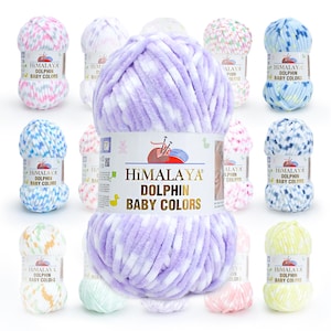 DMC Happy Chenille Fluffy, Soft Crochet Yarn for Amigurumi, 15g 38m/41yd 