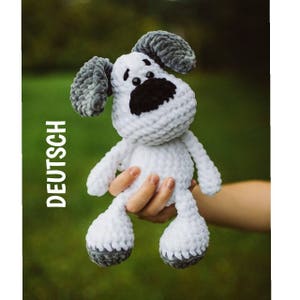 PDF Crochet Pattern GERMAN Dog Elvis