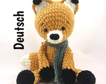 PDF DEUTSCH  Häkel Anleitung Foxi Fuchs Amigurumi leami leamigurumi