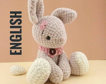PDF Crochet Pattern Bunny Lou leami (language on the picture)