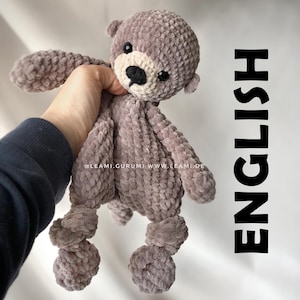 PDF English Crochet pattern Harry Otter, lovey by leami image 1