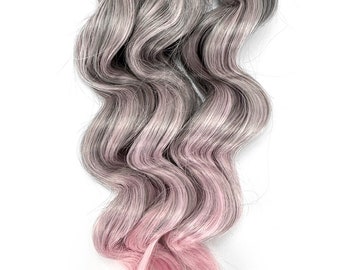 Wavy artificial hair, wavy doll hair