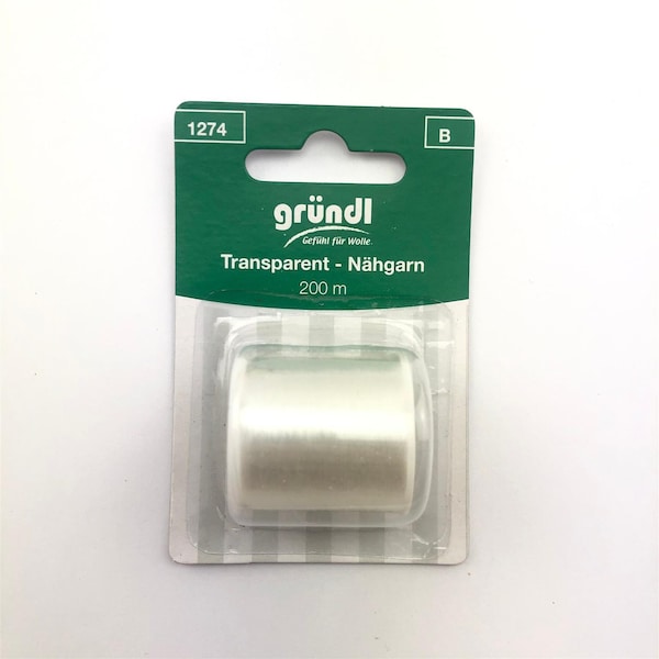 0,01 EUR/m Gründl Transparent Nähgarn