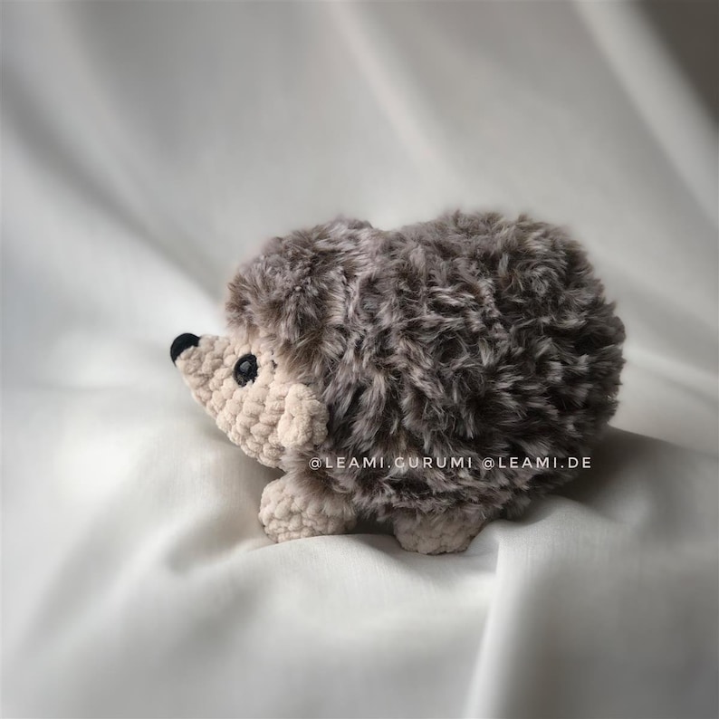 PDF ENGLISH Crochet Pattern Hedgehog Fluffy by leami image 3