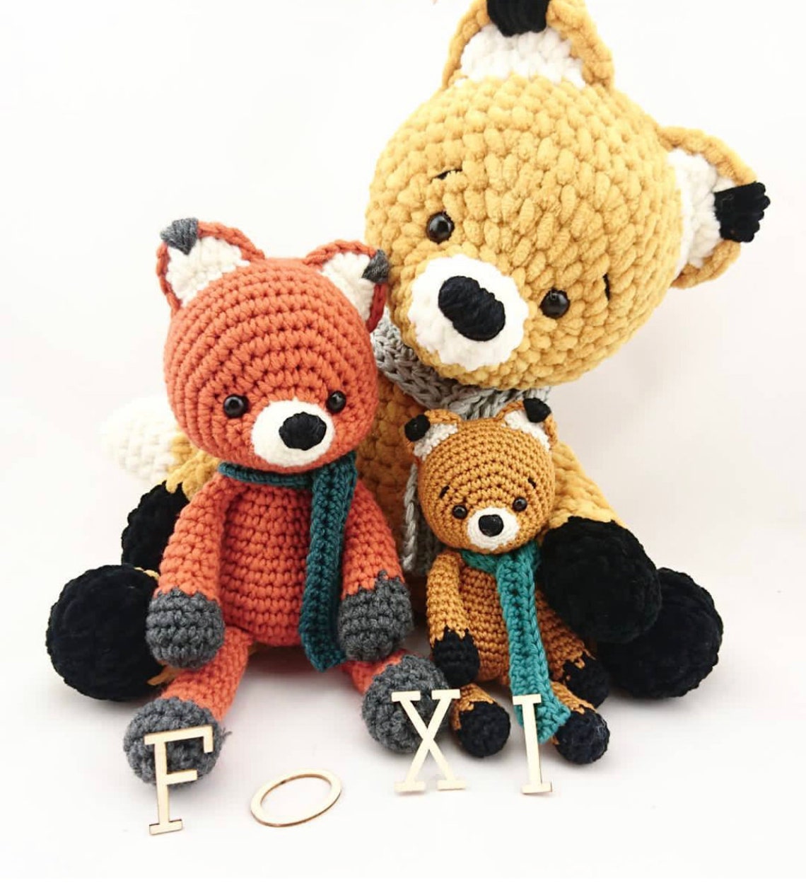 5 x PDF DEUTSCH Häkel Anleitung: Fuchs Foxi Hund Elvis Reh ...