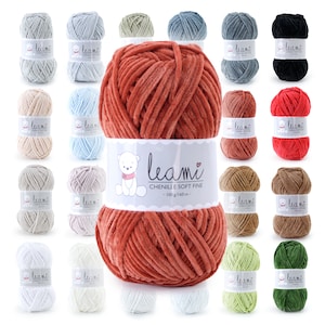 32,00 EUR/kg LEAMI Chenille Soft FINE (100g/160 m)
