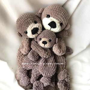 PDF English Crochet pattern Harry Otter, lovey by leami image 4